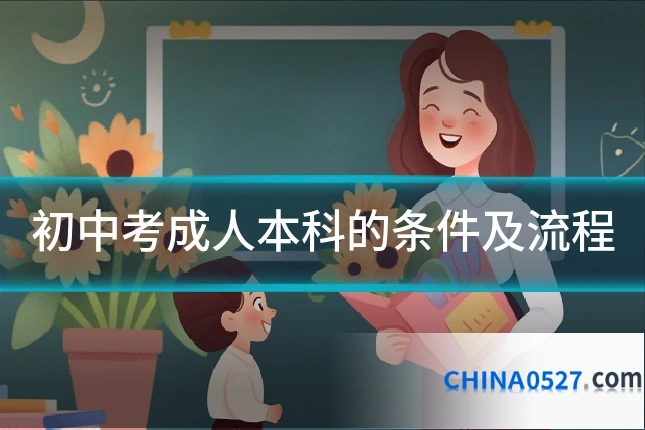 初中考成人本科的条件及流程