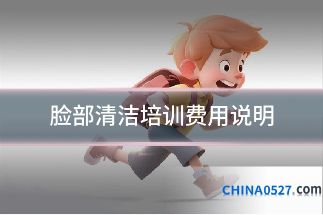 脸部清洁培训费用说明