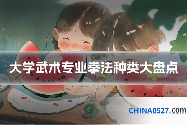 大学武术专业拳法种类大盘点