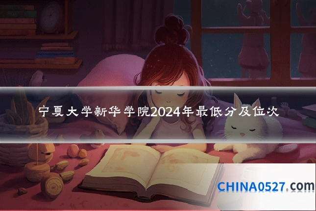 宁夏大学新华学院2024年最低分及位次