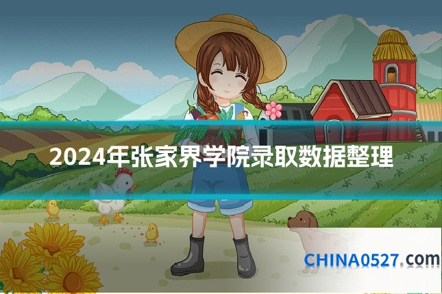 2024年张家界学院录取数据整理