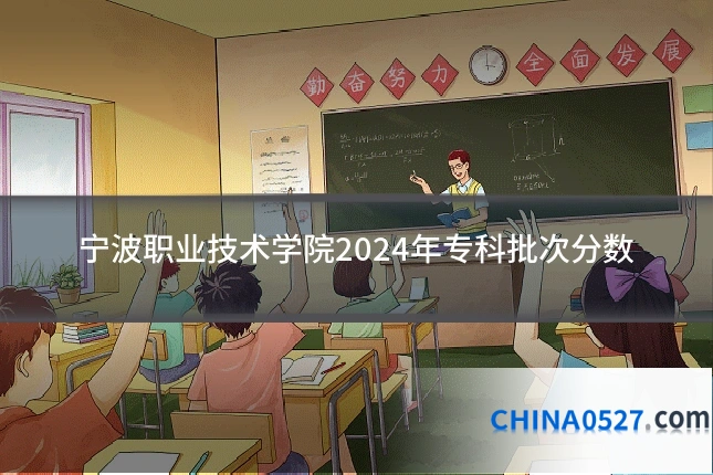 宁波职业技术学院2024年专科批次分数