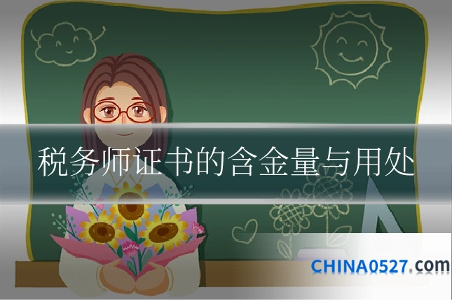 税务师证书的含金量与用处