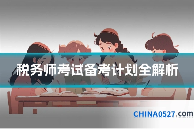 税务师考试备考计划全解析
