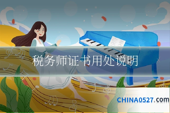 税务师证书用处说明