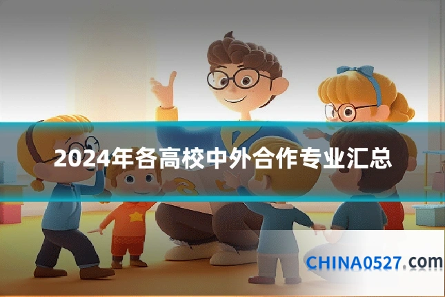 2024年各高校中外合作专业汇总