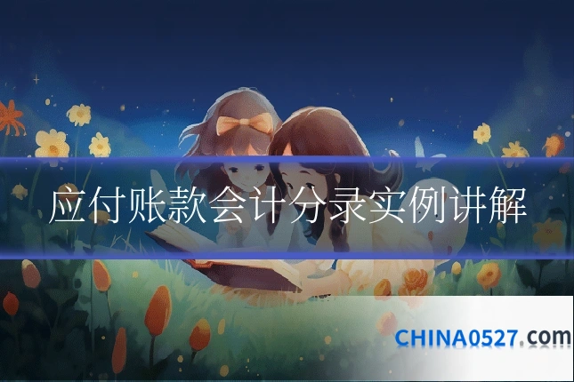 应付账款会计分录实例讲解