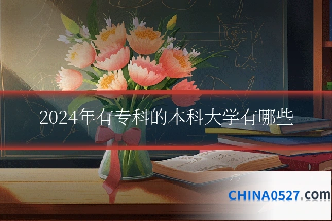 2024年有专科的本科大学有哪些