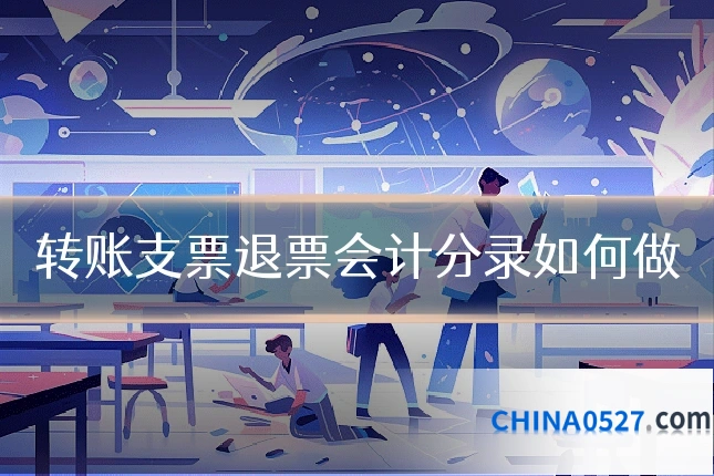 转账支票退票会计分录如何做