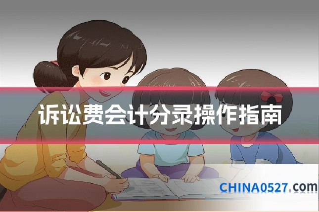 诉讼费会计分录操作指南