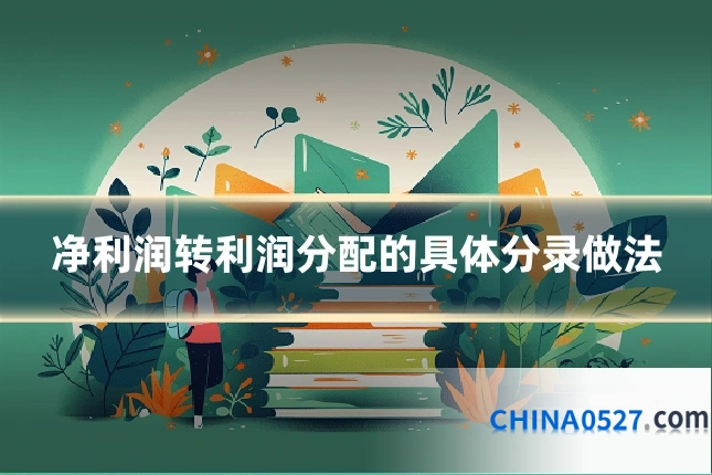 净利润转利润分配的具体分录做法