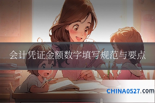 会计凭证金额数字填写规范与要点